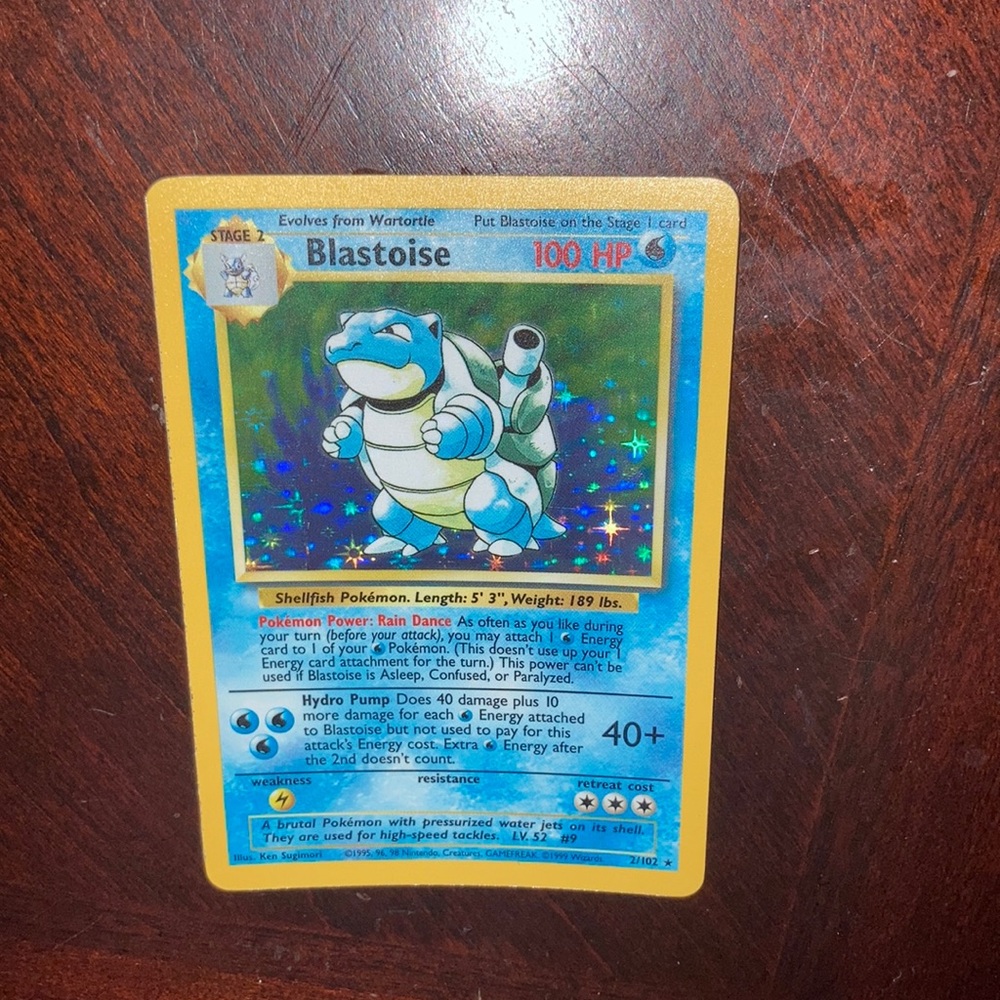 Pokémon Blastoise 2/102 Hologram